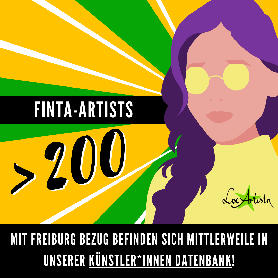 200 Freiburger FINTA-Künstler*innen in unserer Datenbank :)